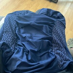 NWT Navy Mesh One Peice